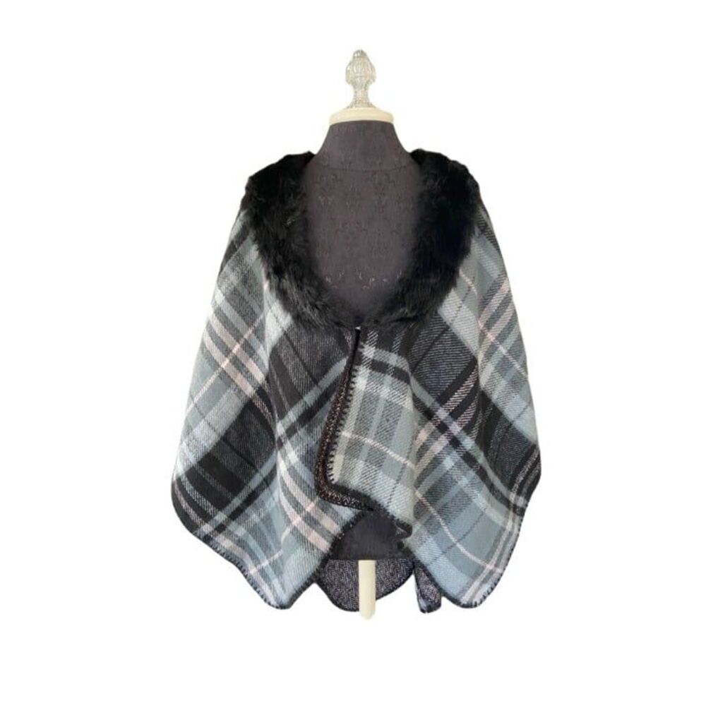 Faux Fur Marcus Adler Wrap with closure